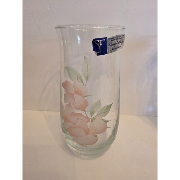 Set Of 6 Crystal Clear Industries Turkish Hand Painted Floral Glasses - Picture 2 of 6